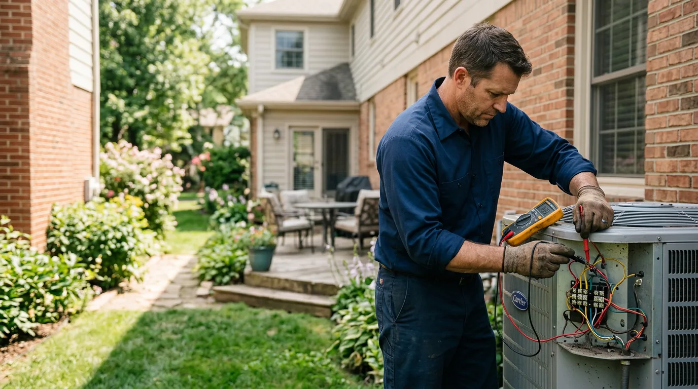 HVAC technician working near Freedom, WY